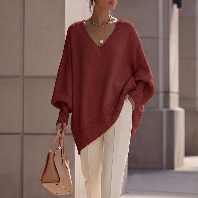 🔥 New Arrival ✨ Women's Mid-Length Knit Sweater – Soft Comfort & Flattering Silhouette 🤍