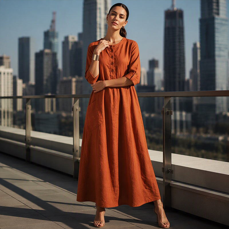 👗 Easy Maxi Style, Practical Pockets | Women's Casual Dress