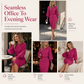 ✨ Draped Knit Elegance | Women’s Ribbed Midi Sweater Dress with Batwing Sleeves