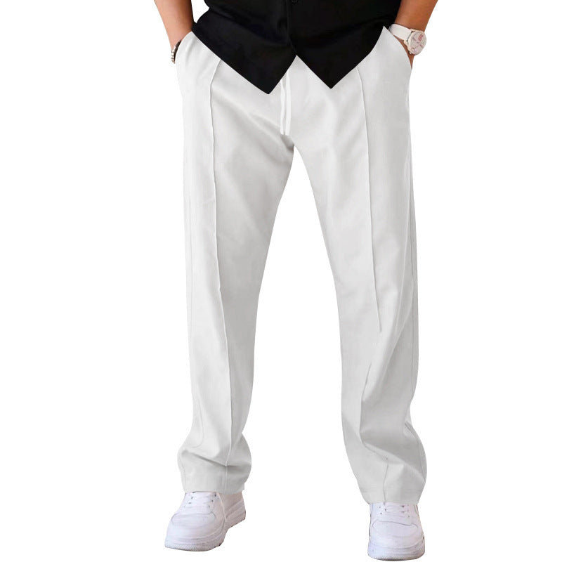 🖤Black Friday Sale:50% OFF🖤🏷️ Easy Fit, Everyday Style | Men's Drawstring Straight-Leg Pants