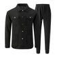 ⏰ 💖Black Friday Mega Deal – 50% off!💖✨Men's Casual Waffle Knit Jacket and Pants Set