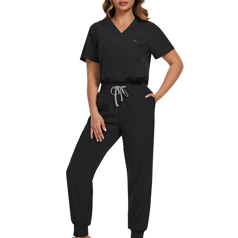 🩺 Breathable Comfort, Easy Movement | Women's Stretch Scrubs 2-Piece Set