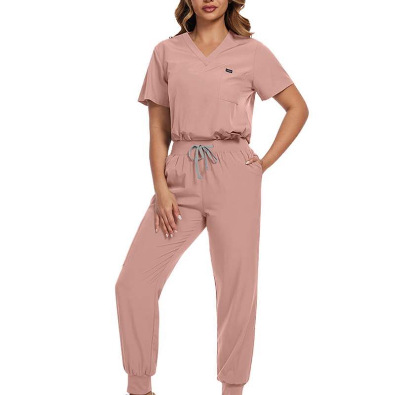 🩺 Breathable Comfort, Easy Movement | Women's Stretch Scrubs 2-Piece Set