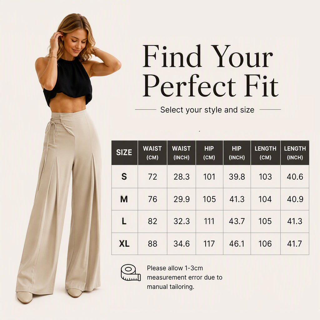 🖤Black Friday Sale:50% OFF🖤🌸Women's Casual High-Waisted Wide-Leg Pants