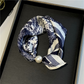 ✨ No-Tie Magnetic Pearl Clasp Scarf – Elegant Style & Effortless Comfort 🤍
