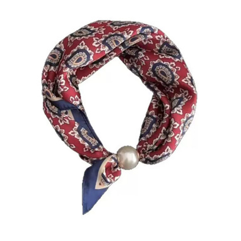 ✨ No-Tie Magnetic Pearl Clasp Scarf – Elegant Style & Effortless Comfort 🤍