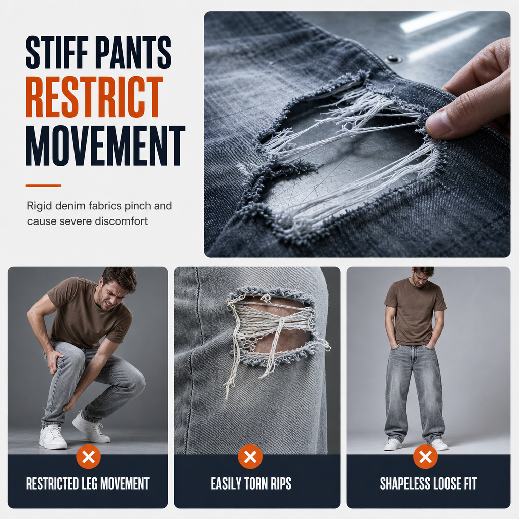 🖤Black Friday Sale:50% OFF🖤👖 Stretch Comfort, Sharp Slim Fit | Men's Ripped Denim Jeans