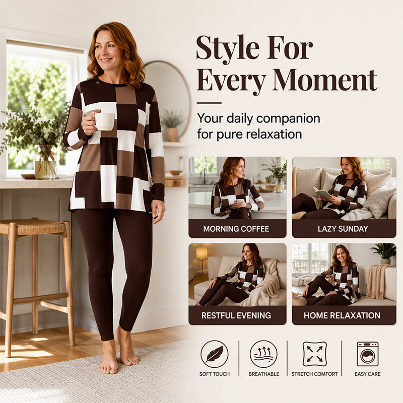 💖Black Friday Mega Deal – 50% off!💖✨ Statement Print, Easy Matching Style | Women's 2-Piece Leggings Set