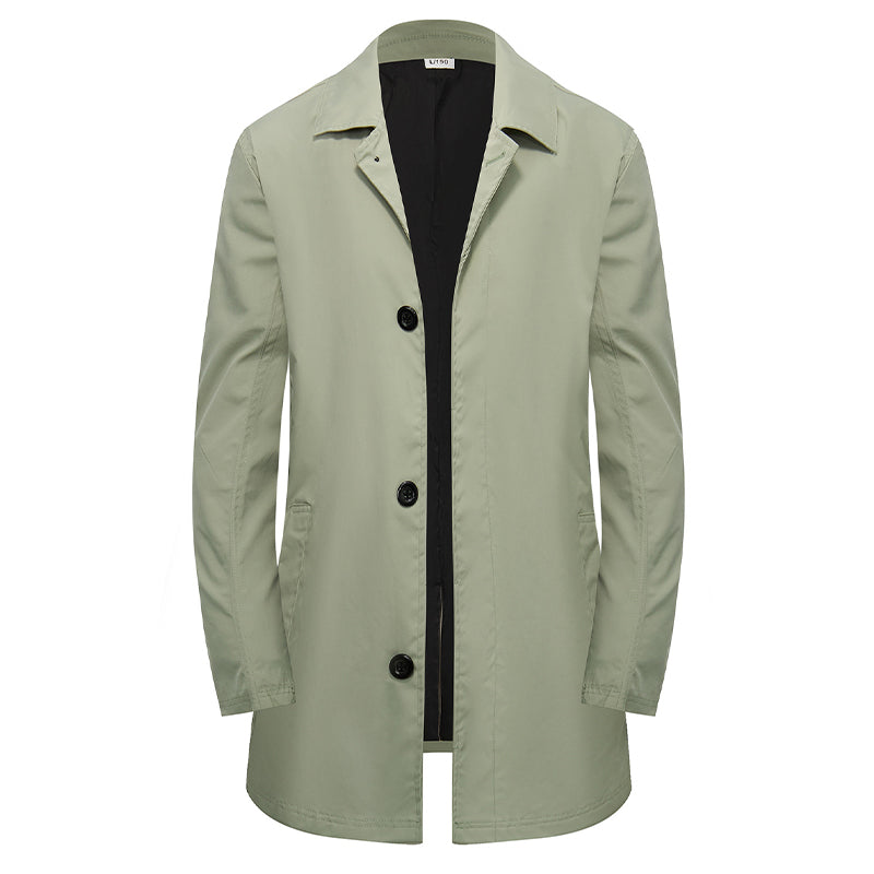 🖤Black Friday Sale:50% OFF🖤 ✨Men's Minimalist Single-Breasted Mid-Length Coat – Clean Lines, Modern Fit, Everyday Elegance