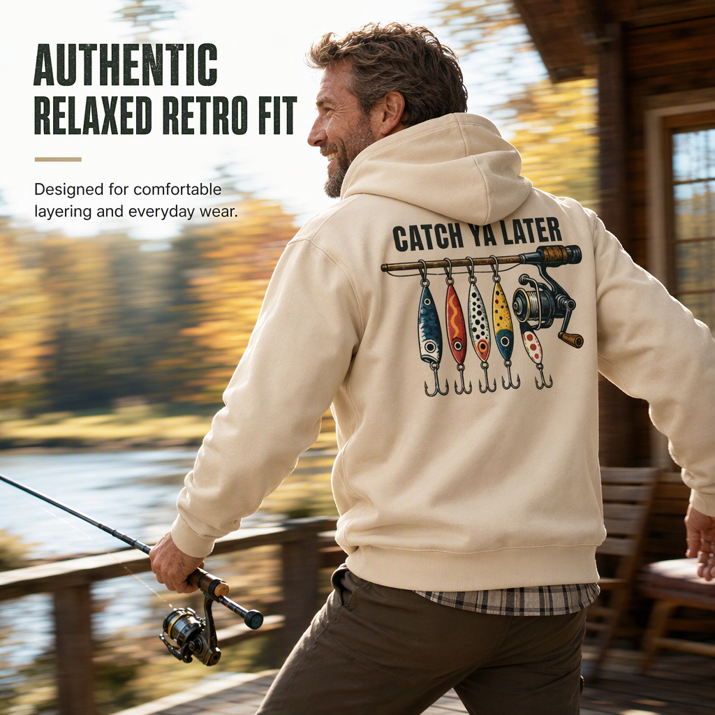 👕✨Elastic Ribbing & Comfortable Fit, Classic Casual — Men’s Vintage Hoodie