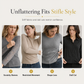 🖤 Women's Deep V-Neck Lace Long Sleeve Top