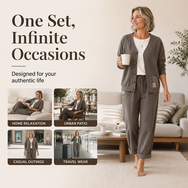 💖Black Friday Mega Deal – 50% off!💖Textured Corduroy, Effortless Matching Style | Women's 2-Piece Set