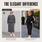 💫 Elegant Women's Matching Knit Set 🤎 Comfortable Top & Midi Skirt Combination