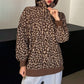 💖Black Friday Mega Deal – 50% off!💖 🐆 Bold Leopard Print, Easy Quarter-Zip Style | Women's Sweatshirt