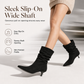 👢 Women's Suede Pointed Toe Kitten Heel Ankle Boots✨Elegant Slouchy Style