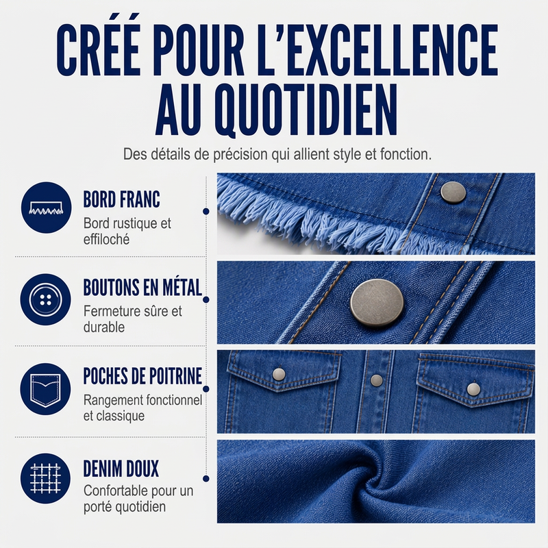 💖Black Friday Mega Deal – 50% off!💖 👚Women's Raw Edge Ripped Denim Jacket – Street Fashion, Multiple Pockets & Easy to Pair ✨