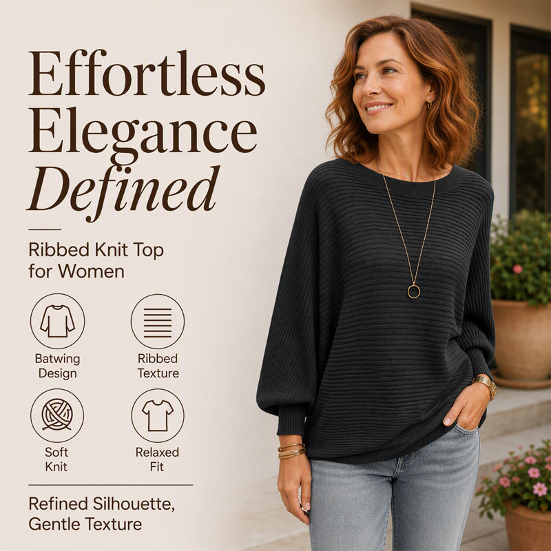 💖Black Friday Mega Deal – 50% off!💖 Women's Oversized Ribbed Knit Sweater