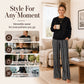 🖤Black Friday Sale:50% OFF🖤 Women's Casual Crewneck Top & Printed Pants Set