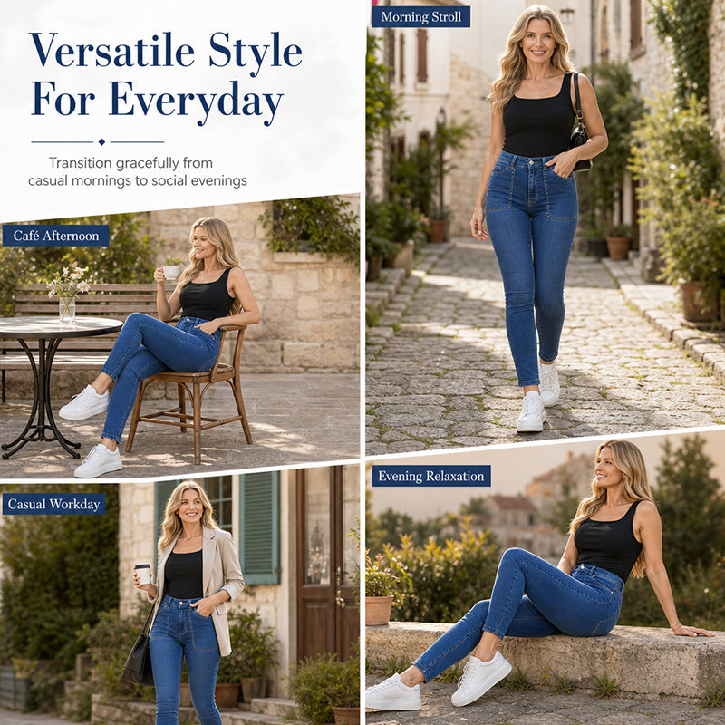 🖤Black Friday Sale:50% OFF🖤 Women's Casual Stretchy High-Waisted Jeans