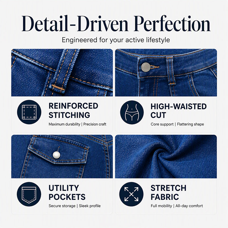 🖤Black Friday Sale:50% OFF🖤 Women's Casual Stretchy High-Waisted Jeans