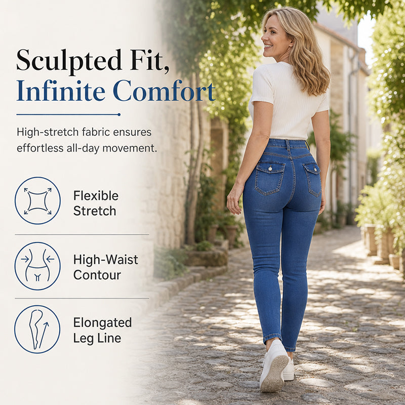 🖤Black Friday Sale:50% OFF🖤 Women's Casual Stretchy High-Waisted Jeans
