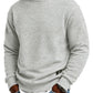 🖤Black Friday Sale:50% OFF🖤 Mens Long Sleeve Jacquard Crew Neck Sweatshirt Loose Fit Thickened Autumn Winter Top Plus Size
