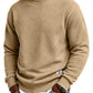 🖤Black Friday Sale:50% OFF🖤 Mens Long Sleeve Jacquard Crew Neck Sweatshirt Loose Fit Thickened Autumn Winter Top Plus Size