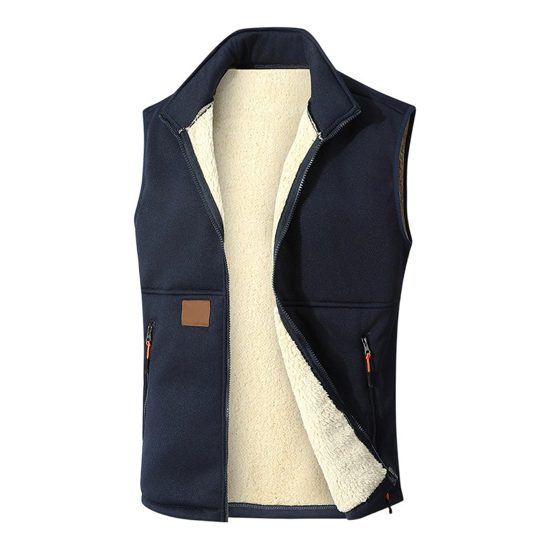 🖤Black Friday Sale:50% OFF🖤❄️Unisex Winter Plush-Lined Warm Vest – Cozy, Lightweight, Perfect for Layering in Cold Weather