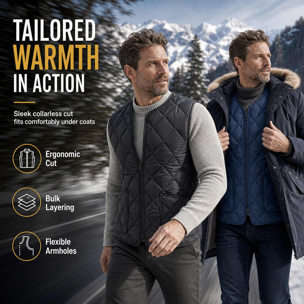 🖤Black Friday Sale:50% OFF🖤 Men's Winter Loose Fit Vest High Street Fashion Minimalist Sleeveless