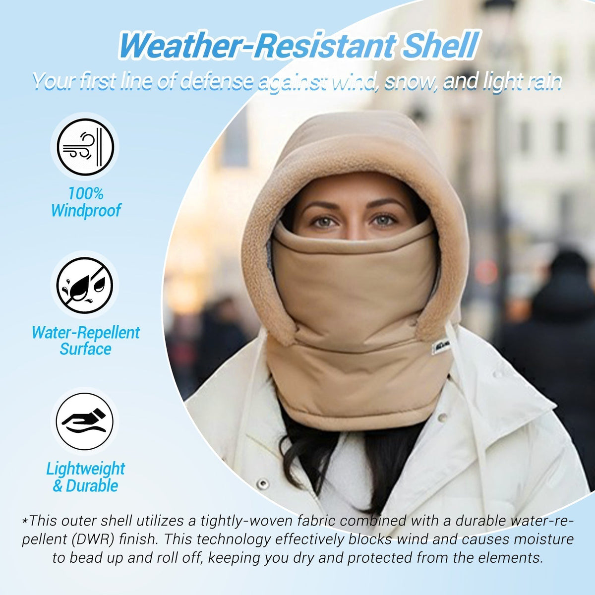 🖤Black Friday Sale:50% OFF🖤❄️Plush-lined Thickened Thermal Hat with Face Mask