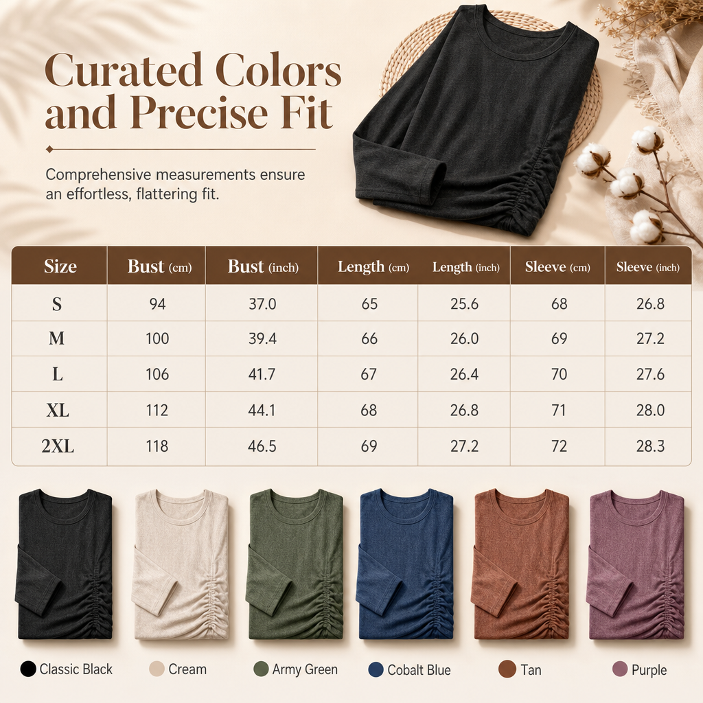 🧶Soft Knit, Multi-Color Versatile🍂 Women's Crewneck Knit Sweater – Stretch & Shape-Retaining, Six Autumn Shades | Easy to Pair with Denim, Boots & Skirts ✨
