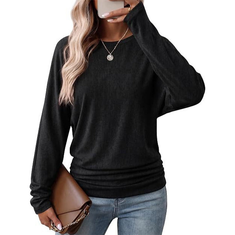 🧶Soft Knit, Multi-Color Versatile🍂 Women's Crewneck Knit Sweater – Stretch & Shape-Retaining, Six Autumn Shades