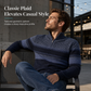 🧢Hooded & Versatile, Modern Fit👕 Men's Hooded Fleece Plaid Sweater – Classic Hood & Modern Cut | Comfortable Movement, Everyday Style ✨
