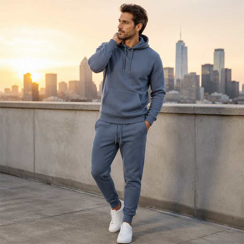 🖤Black Friday Sale:50% OFF🖤Men's Hooded Sweatshirt and Sweatpants Two-Piece Tracksuit Set
