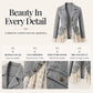 🖤Black Friday Sale:50% OFF🖤 Women's Notch Lapel Denim Jacket with Lace Hem