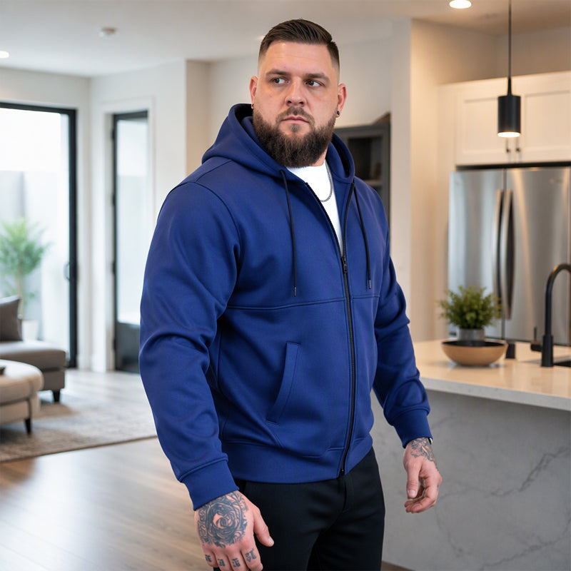 🖤Black Friday Sale:50% OFF🖤 Men's Casual Warm Zip Up Hooded Jacket