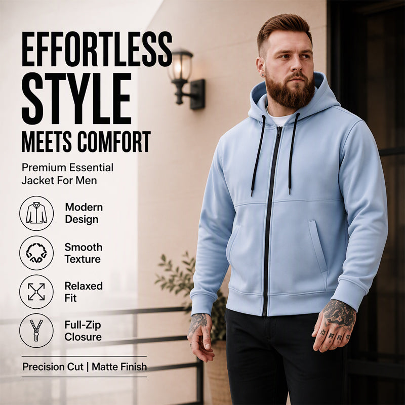 🖤Black Friday Sale:50% OFF🖤 Men's Casual Warm Zip Up Hooded Jacket