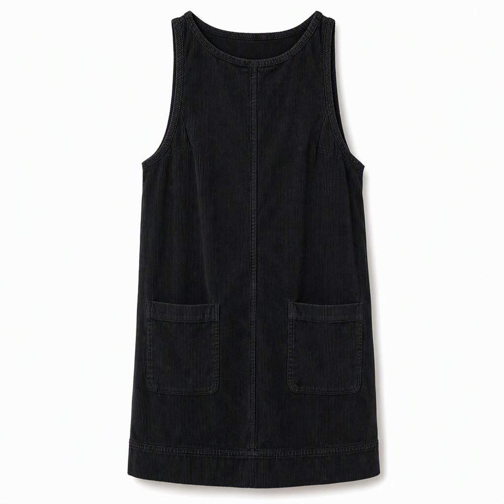 💖Black Friday Mega Deal – 50% off!💖Women's Casual Corduroy Sleeveless Tank Dress