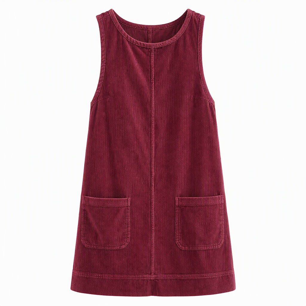💖Black Friday Mega Deal – 50% off!💖Women's Casual Corduroy Sleeveless Tank Dress