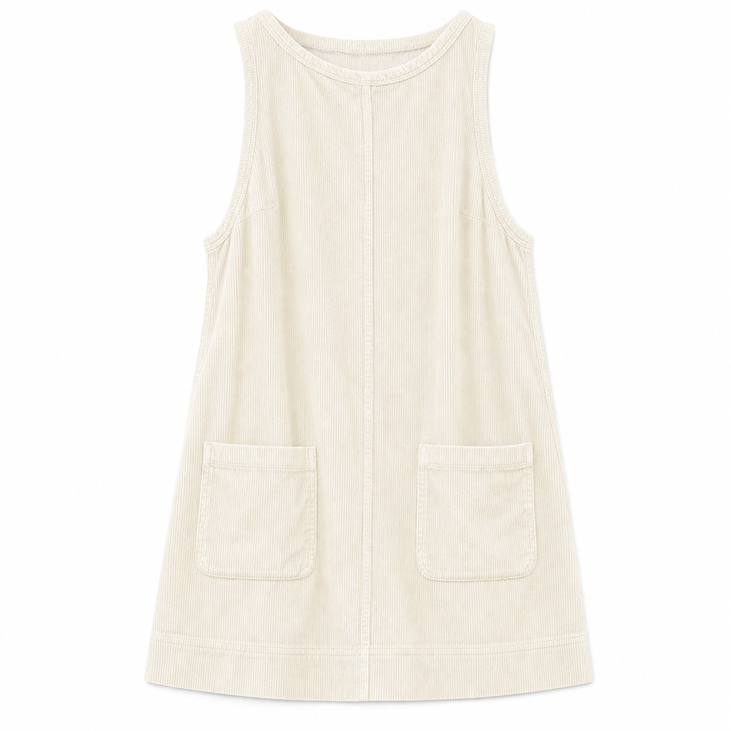 💖Black Friday Mega Deal – 50% off!💖Women's Casual Corduroy Sleeveless Tank Dress