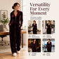 🖤Black Friday Sale:50% OFF🖤 Women's Chic Stand Collar Velvet Jumpsuit