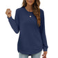 🖤Black Friday Sale:50% OFF🖤✨🍂 Women’s Solid High Low Hem Long-Sleeve Tops