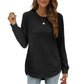 🖤Black Friday Sale:50% OFF🖤✨🍂 Women’s Solid High Low Hem Long-Sleeve Tops