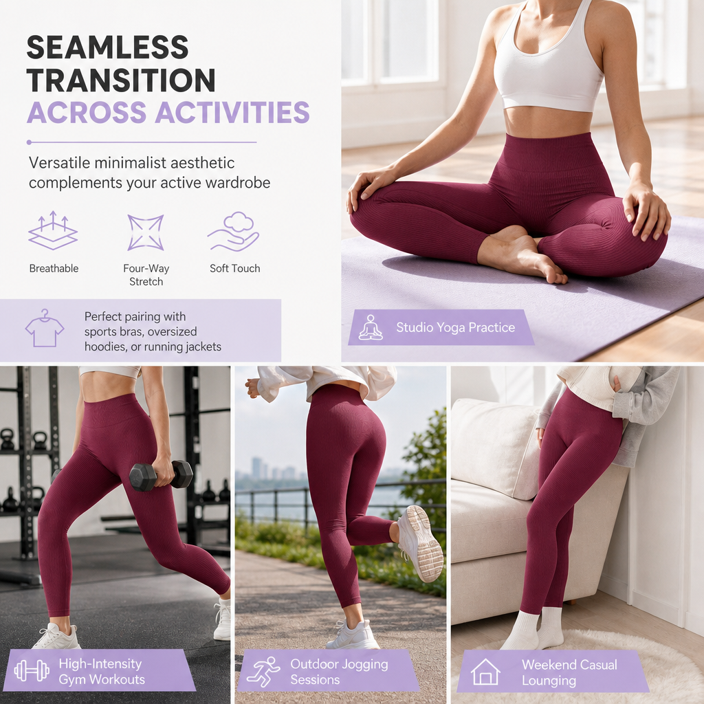 🖤Black Friday Sale:50% OFF🖤 🌺 High Waisted Seamless Ribbed Yoga Pants Workout Gym Leggings Athletic Tights