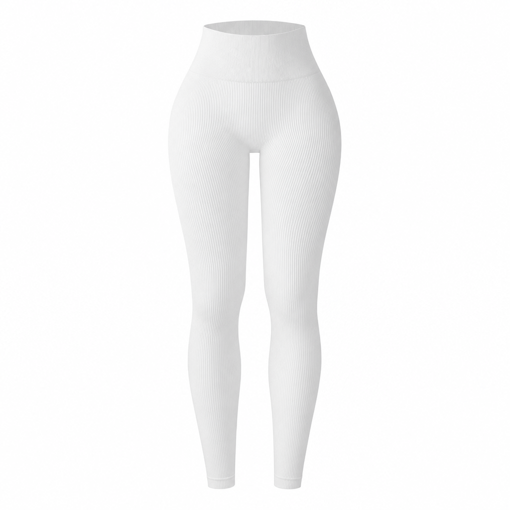 🖤Black Friday Sale:50% OFF🖤 🌺 High Waisted Seamless Ribbed Yoga Pants Workout Gym Leggings Athletic Tights