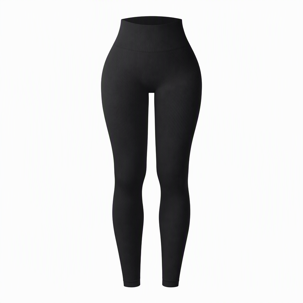 🖤Black Friday Sale:50% OFF🖤 🌺 High Waisted Seamless Ribbed Yoga Pants Workout Gym Leggings Athletic Tights