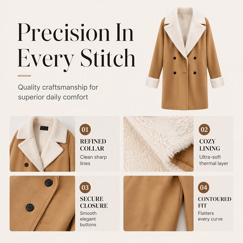 💖Black Friday Mega Deal – 50% off!💖 Women's Elegant Woollen Coat — Winter 🧥