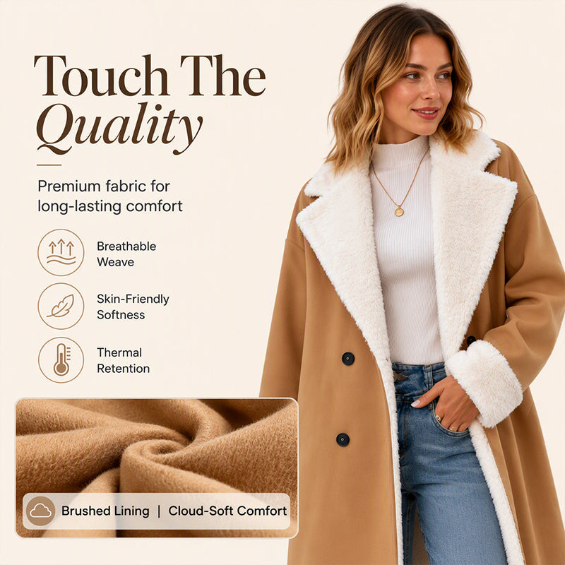💖Black Friday Mega Deal – 50% off!💖 Women's Elegant Woollen Coat — Winter 🧥