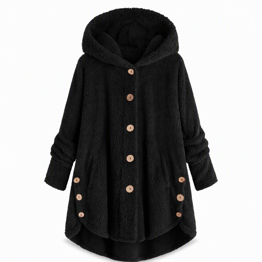 🖤Black Friday Sale:50% OFF🖤🌸Loose Plus-Size, Durable & Versatile🧥 Women's Fleece Hooded Coat