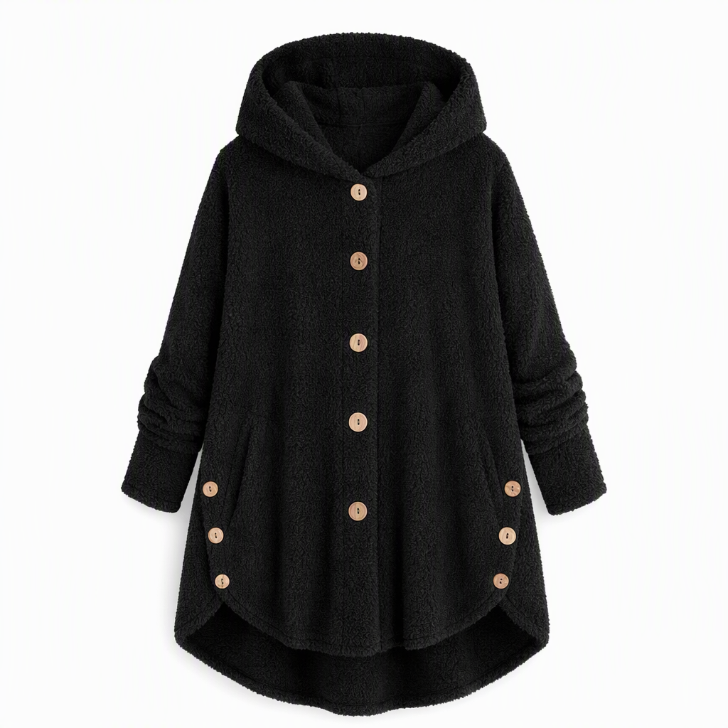 🖤Black Friday Sale:50% OFF🖤🌸Loose Plus-Size, Durable & Versatile🧥 Women's Fleece Hooded Coat